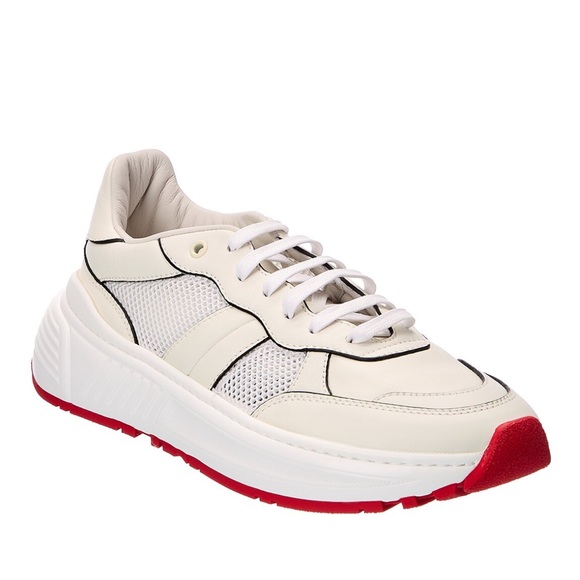 Bottega Veneta men's speedster logo monogram leather low top